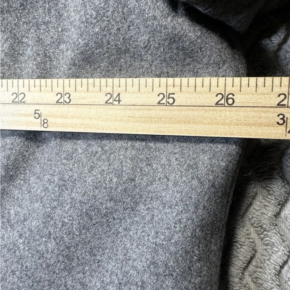 London Fog Gray Button Up Mens Sz XL Multi Pocket Wool Overcoat Trench Coat - Picture 9 of 12